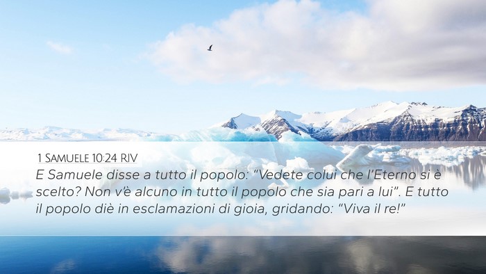 1 Samuele 10:24 RIV Bible Verse Image