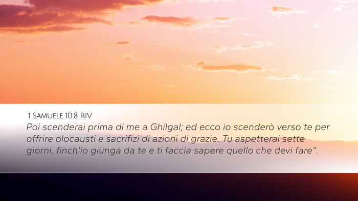 1 Samuele 10:8 RIV Bible Verse Image