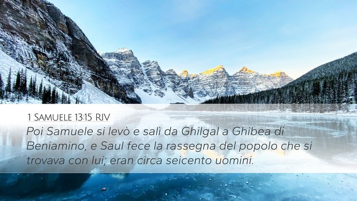 1 Samuele 13:15 RIV Bible Verse Image