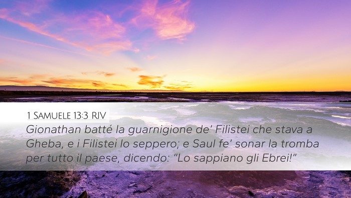 1 Samuele 13:3 RIV Bible Verse Image