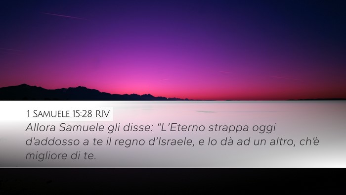 1 Samuele 15:28 RIV Bible Verse Image