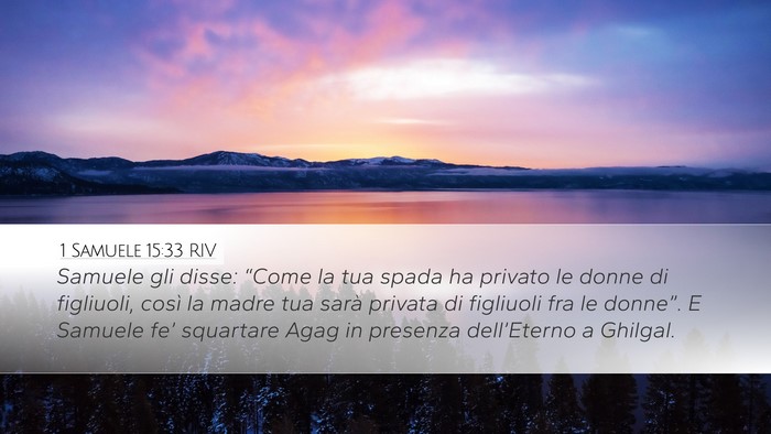 1 Samuele 15:33 RIV Bible Verse Image