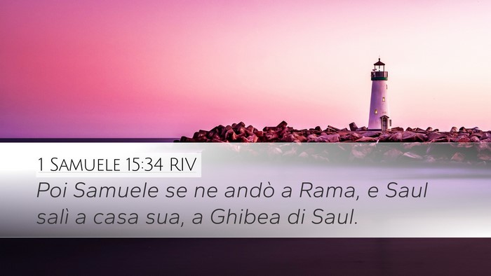 1 Samuele 15:34 RIV Bible Verse Image