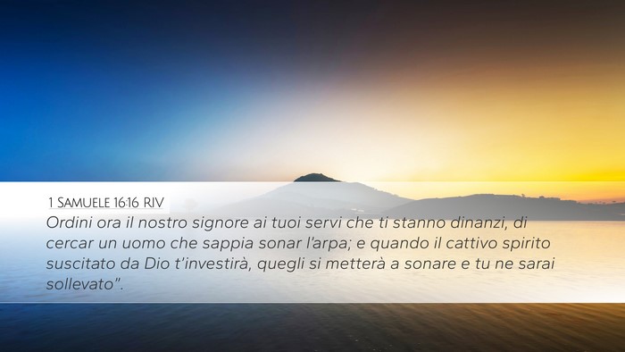 1 Samuele 16:16 RIV Bible Verse Image