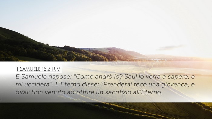 1 Samuele 16:2 RIV Bible Verse Image