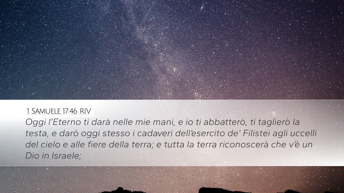 1 Samuele 17:46 RIV Bible Verse Image
