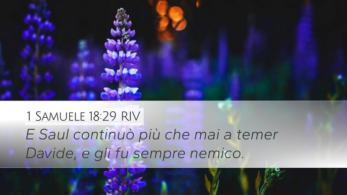 1 Samuele 18:29 RIV Bible Verse Image