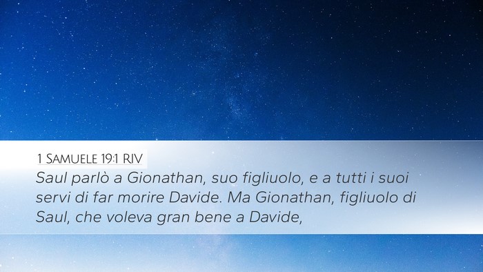 1 Samuele 19:1 RIV Bible Verse Image