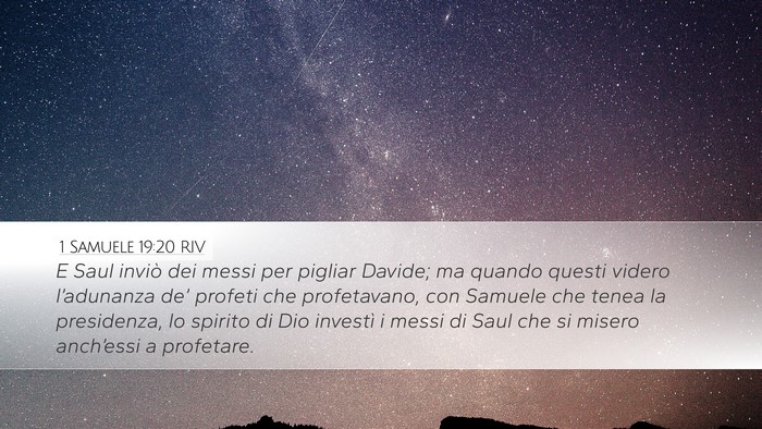 1 Samuele 19:20 RIV Bible Verse Image