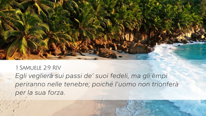 1 Samuele 2:9 RIV Bible Verse Image