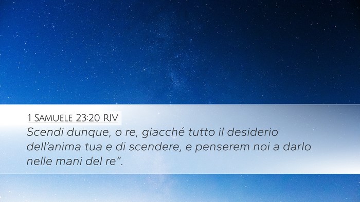 1 Samuele 23:20 RIV Bible Verse Image