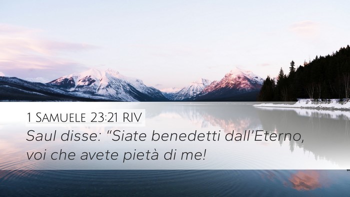 1 Samuele 23:21 RIV Bible Verse Image