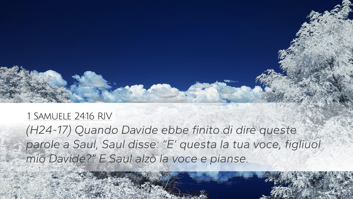 1 Samuele 24:16 RIV Bible Verse Image
