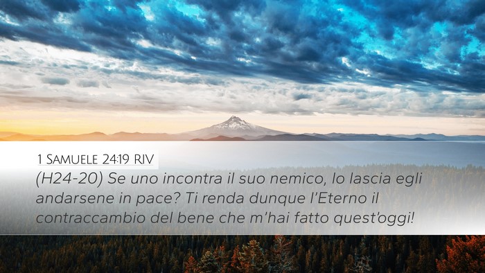 1 Samuele 24:19 RIV Bible Verse Image