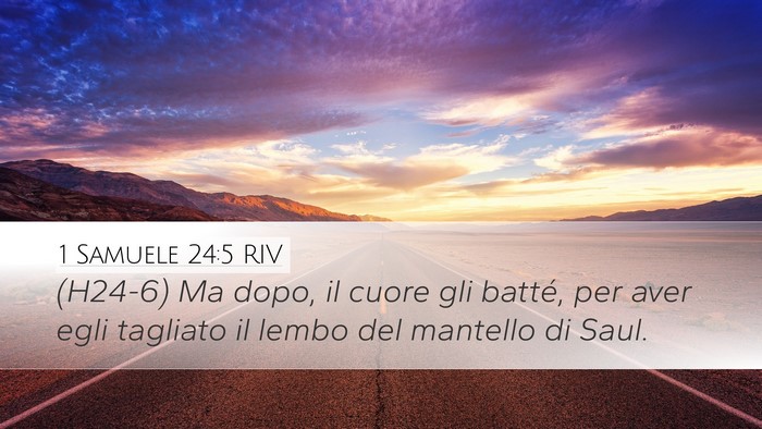 1 Samuele 24:5 RIV Bible Verse Image