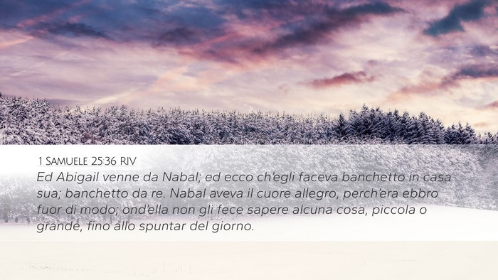 1 Samuele 25:36 RIV Bible Verse Image