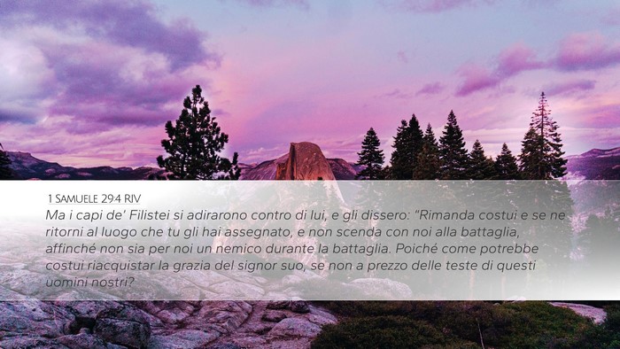 1 Samuele 29:4 RIV Bible Verse Image