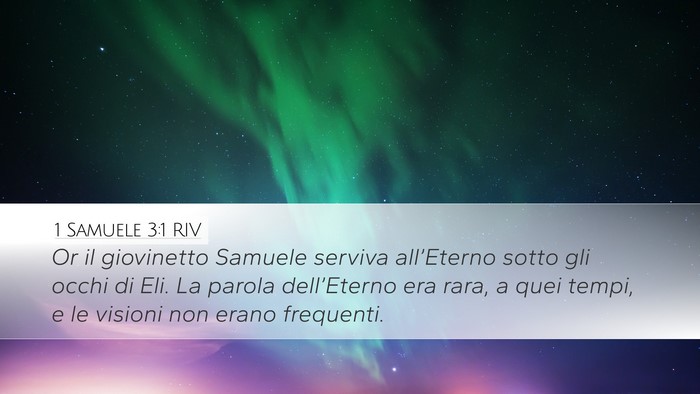 1 Samuele 3:1 RIV Bible Verse Image