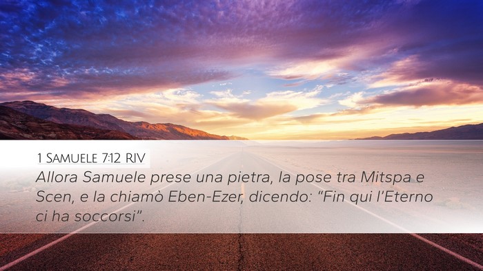 1 Samuele 7:12 RIV Bible Verse Image