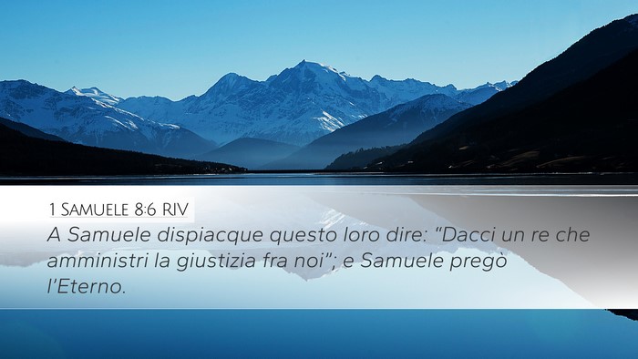 1 Samuele 8:6 RIV Bible Verse Image