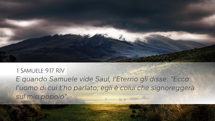 1 Samuele 9:17 RIV Bible Verse Image