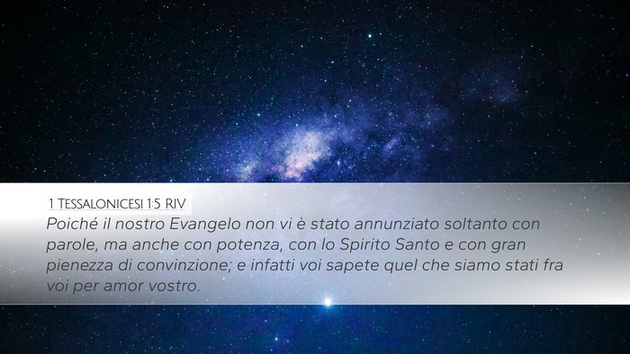 1 Tessalonicesi 1:5 RIV Bible Verse Image