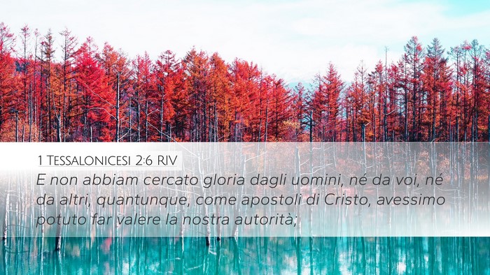 1 Tessalonicesi 2:6 RIV Bible Verse Image