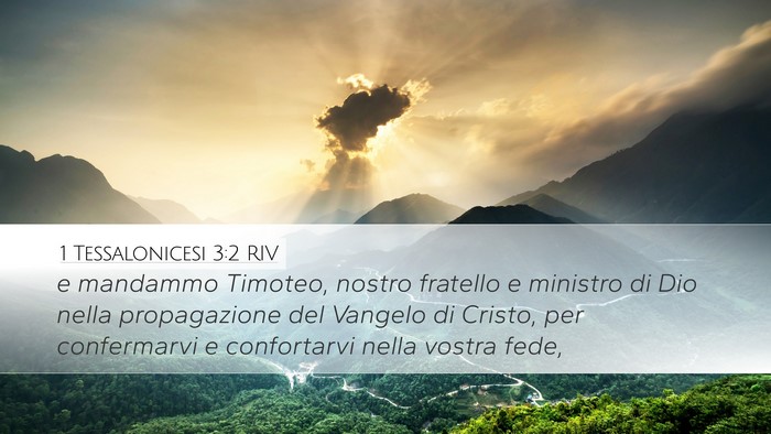 1 Tessalonicesi 3:2 RIV Bible Verse Image
