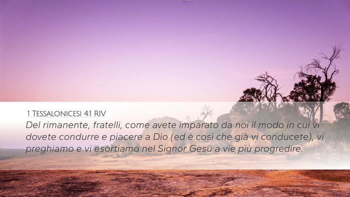 1 Tessalonicesi 4:1 RIV Bible Verse Image