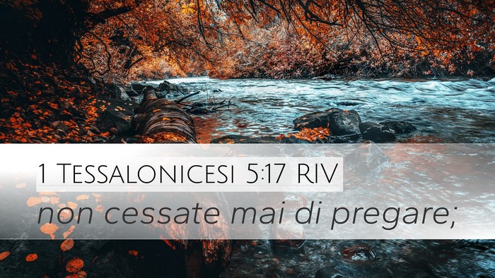 1 Tessalonicesi 5:17 RIV Bible Verse Image
