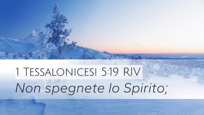 1 Tessalonicesi 5:19 RIV Bible Verse Image