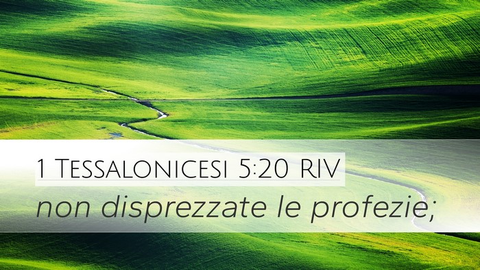 1 Tessalonicesi 5:20 RIV Bible Verse Image