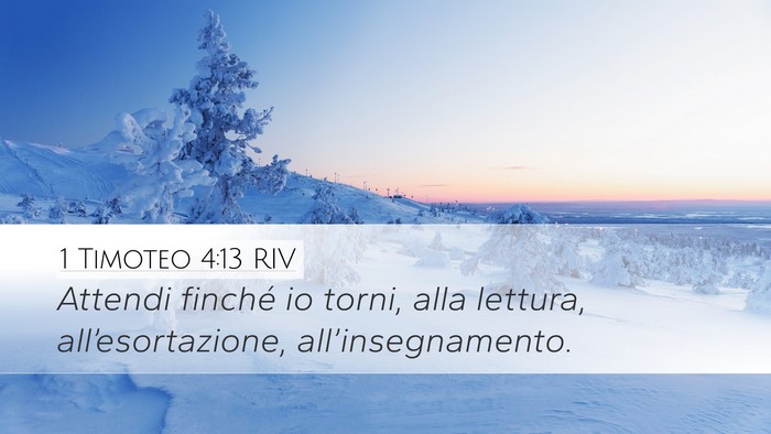 1 Timoteo 4:13 RIV Bible Verse Image