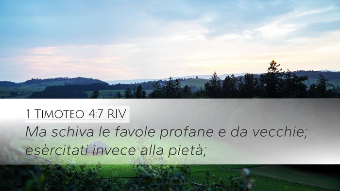 1 Timoteo 4:7 RIV Bible Verse Image