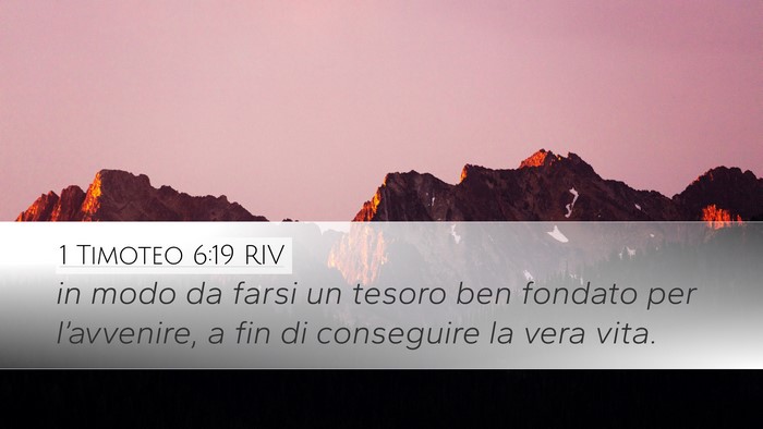1 Timoteo 6:19 RIV Bible Verse Image