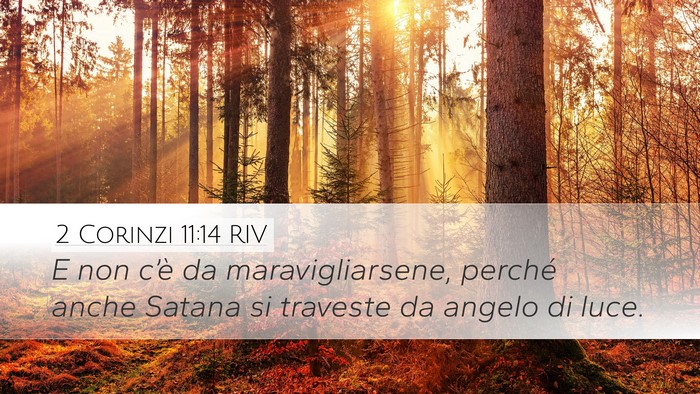 2 Corinzi 11:14 RIV Bible Verse Image