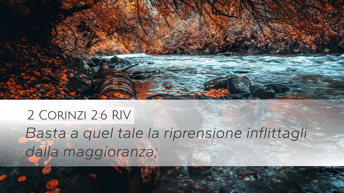 2 Corinzi 2:6 RIV Bible Verse Image