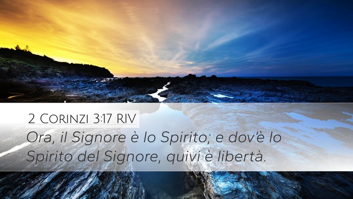 2 Corinzi 3:17 RIV Bible Verse Image