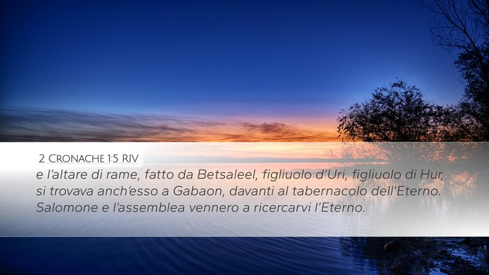 2 Cronache 1:5 RIV Bible Verse Image