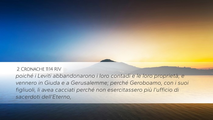 2 Cronache 11:14 RIV Bible Verse Image