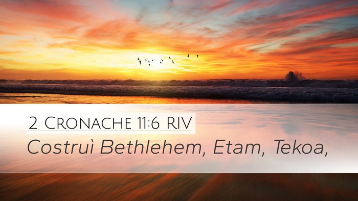 2 Cronache 11:6 RIV Bible Verse Image