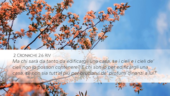 2 Cronache 2:6 RIV Bible Verse Image