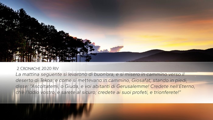 2 Cronache 20:20 RIV Bible Verse Image