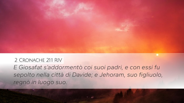 2 Cronache 21:1 RIV Bible Verse Image