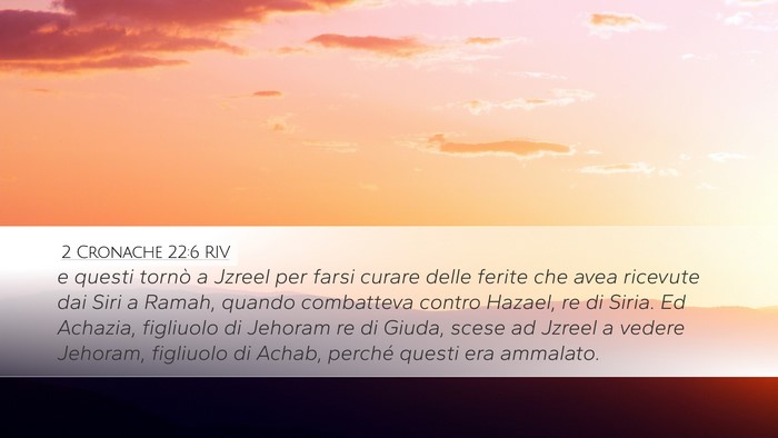 2 Cronache 22:6 RIV Bible Verse Image