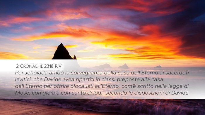 2 Cronache 23:18 RIV Bible Verse Image