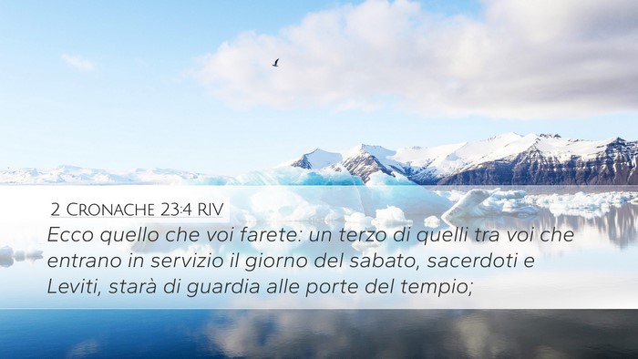 2 Cronache 23:4 RIV Bible Verse Image