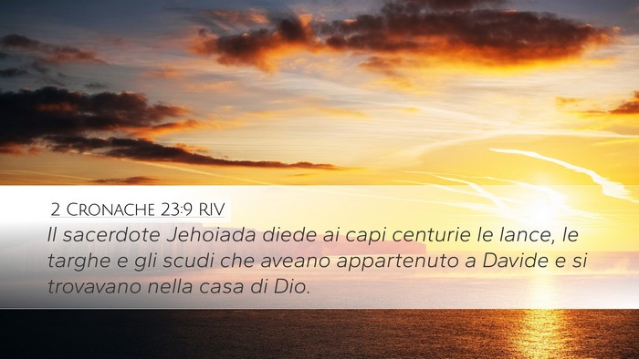 2 Cronache 23:9 RIV Bible Verse Image