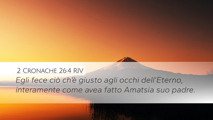 2 Cronache 26:4 RIV Bible Verse Image