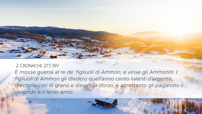 2 Cronache 27:5 RIV Bible Verse Image